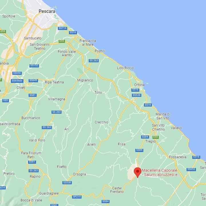 Mappa macelleria Caporale