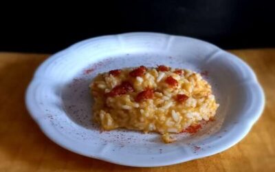 Risotto con zucca e Crema di Ventricina Frentana