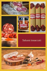Collage di salumi insaccati di Salumi Caporale